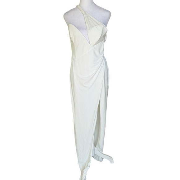 Katie May x Revolve - Brittany Gown in Silver Dusted Ivory Sz M - Picture 4 of 12